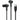 USB-C IN-EAR HEADPHONE BLK