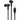 USB-C IN-EAR HEADPHONE BLK